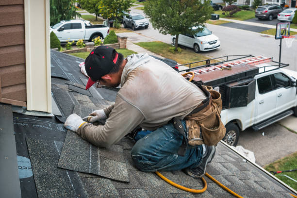 Professional Roofing technician working in West Lafayette, IN
